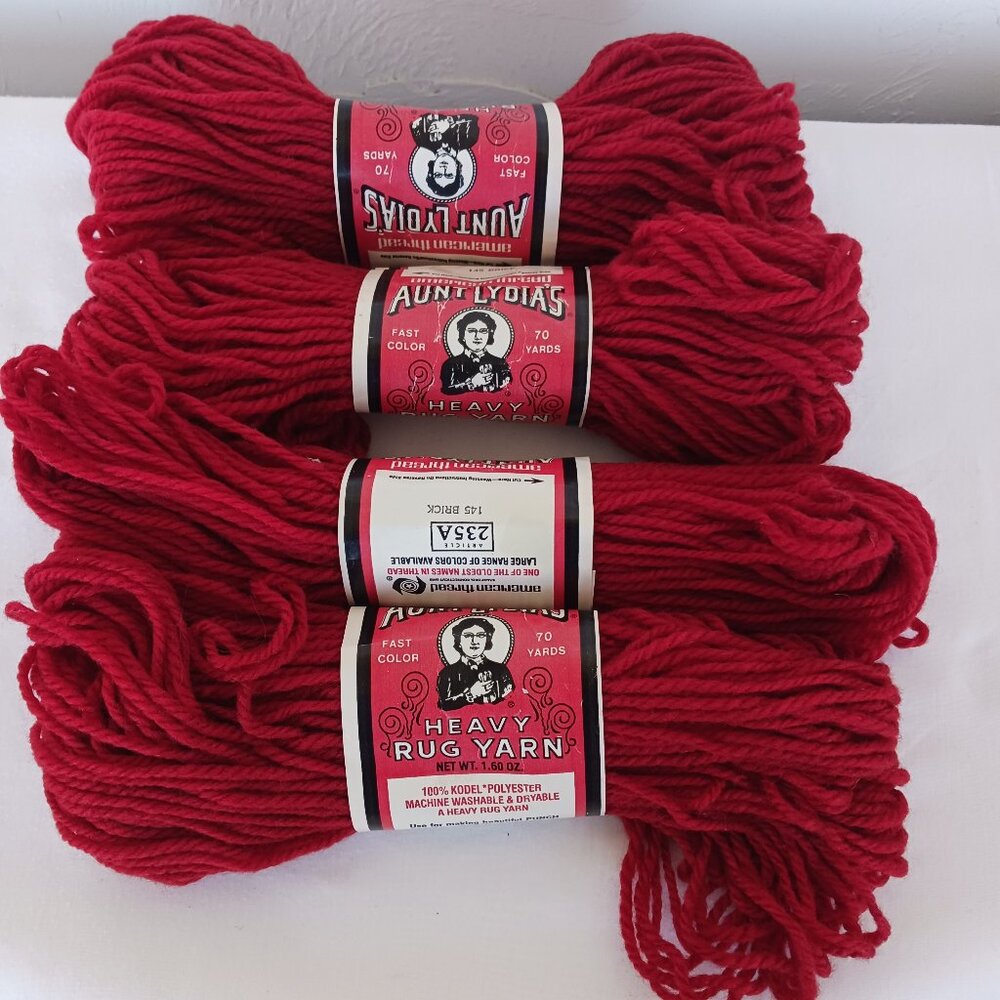 Aunt Lydia's Vintage Rug Yarn 4 Skeins (16 available)